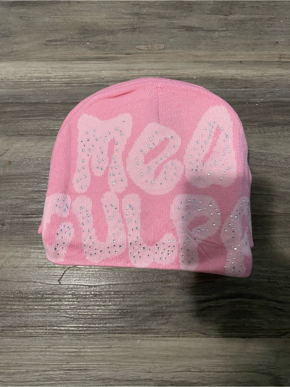 'Mea Culpa' Embellished Beanie